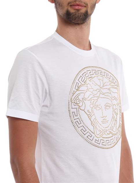 white and gold versace shirts|authentic Versace shirt.